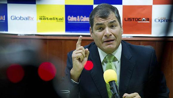 ENFRENTADO. Correa mantiene una relación tirante con la prensa. ()