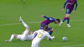 Lionel Messi quedó en calzoncillos: Toni Kross le bajó el pantalón en El Clásico