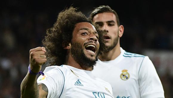 Marcelo selló la victoria ante Eibar en el Bernabéu. (AFP)