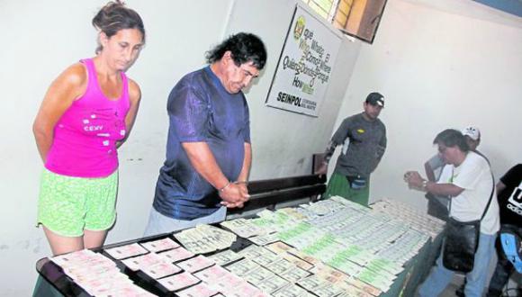 Lambayeque: Billetes falsos estaban escondidos en una caja de madera. (USI)