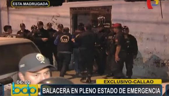 El despliegue policial en la zona fue enorme. (Captura Buenos Días Perú)
