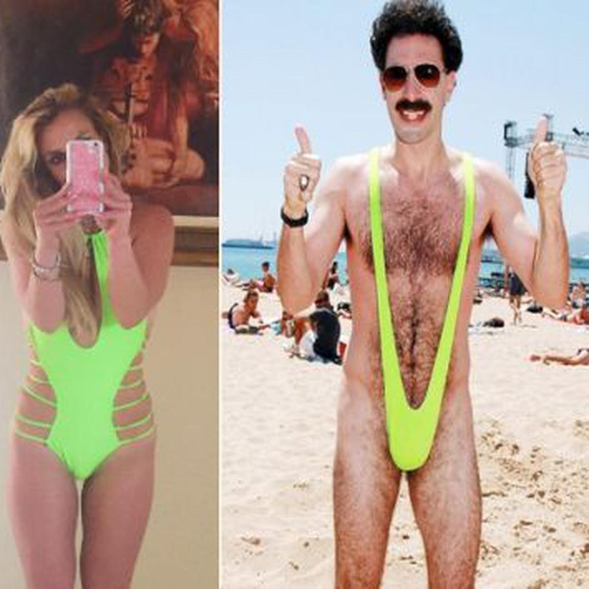 Britney Spears reaparece con cuerpazo y con el bañador de Borat