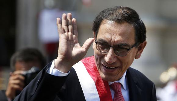 Martín Vizcarra asumió como presidente este viernes. (AP)