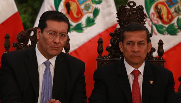 Carlos Paredes (izquierda) fue ministro de Ollanta Humala durante cuatro años (2011-2014).  (Lino Chipana/GEC)