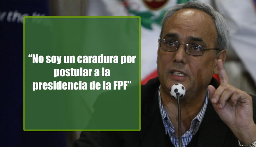Lo dijo días antes de presentarse por primera vez a las elecciones de la FPF en 2002. Primera y única entrevista que dio a Perú21.