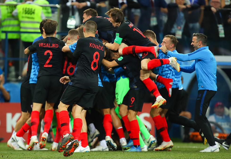 Croacia vs. Dinamarca. (Getty)