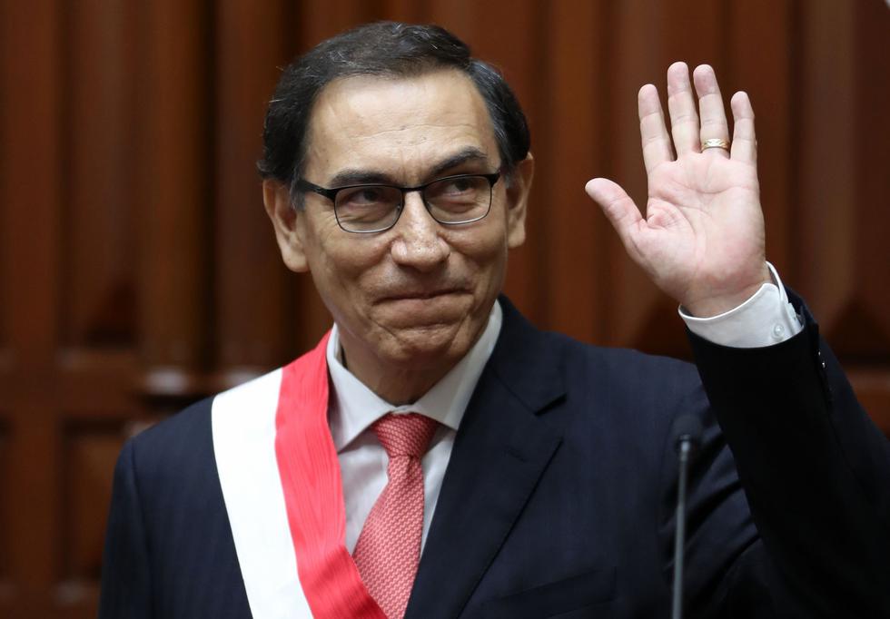 Aprobación del presidente Martín Vizcarra sube 14 puntos en un mes. (USI)