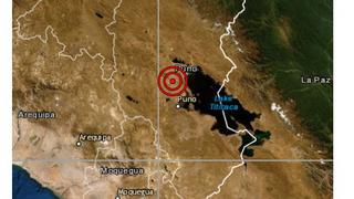 Puno: sismo de magnitud 4,1 se reportó esta tarde en San Román , señaló el IGP