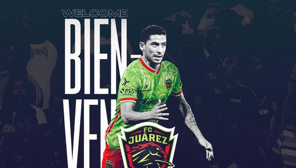 Santiago Ormeño fue anunciado en el Juárez FC. (Twitter Juárez FC)