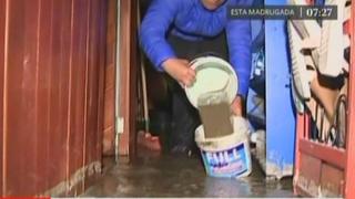 Tubería matriz se rompe y causa gran aniego en asentamiento humano de Chorrillos [VIDEO]