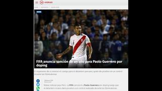 Esto dijo la prensa extranjera tras sanción de un año a Paolo Guerrero [FOTOS]