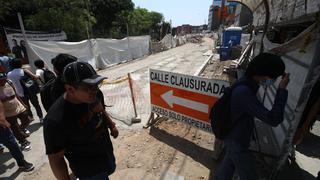 Cierran diez cuadras de la avenida Venezuela por obras de la Línea 2 del Metro de Lima