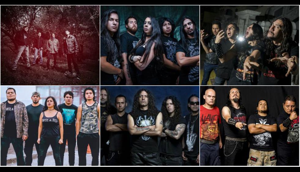 Seis de las once bandas que estarán en el Metal United World Wide.
