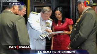 Nadine Heredia: Revelan fotos en donde aparece coordinando con altos mandos militares [Video]