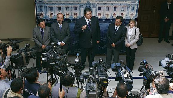 Evalúan hacer pública la presentación de García ante grupo. (Perú21)