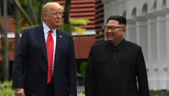 Kim y Trump celebraron en junio en Singapur una histórica cumbre. (Foto: AFP)
