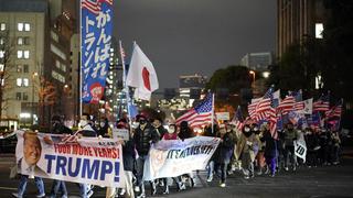 Seguidores de Donald Trump se movilizaron en Tokio, Japón [VIDEO]