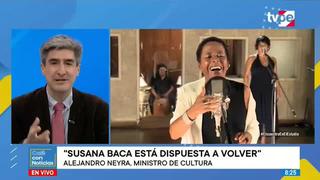 Alejandro Neyra: “Susana Baca está dispuesta a volver a la Comisión Consultiva de Cultura”