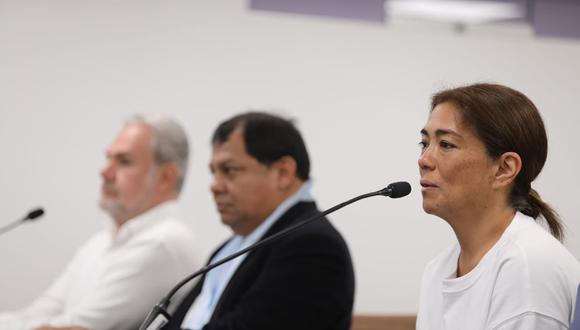 Sada Goray y Mauricio Fernandini en una de las audiencias de lectura de prisión preventiva. (Foto: Poder Judicial)