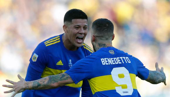 Con goles de Rojo, Fabra y Vázquez, Boca Juniors se queda con la Copa de la Liga Profesional.  | Foto: AFP