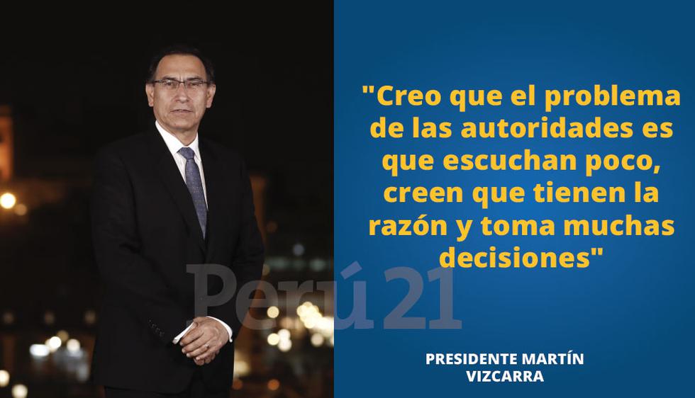 Presidente Martín Vizcarra ofreció una entrevista exclusiva a Perú21.