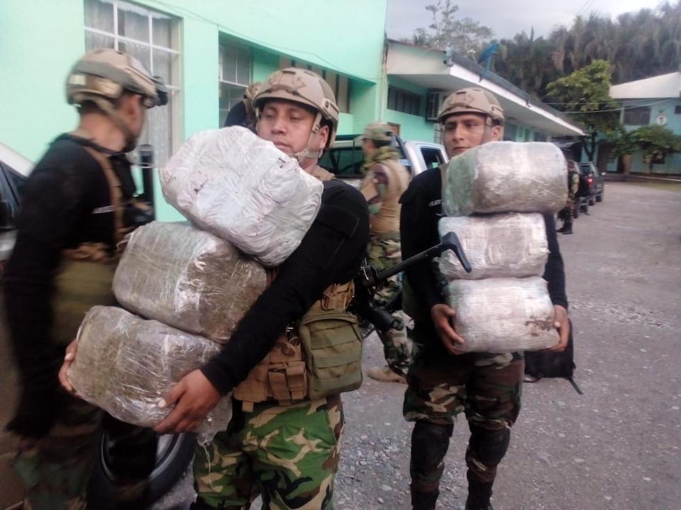 Duro golpe al narcotráfico en la provincia de PAchitea. (PNP)