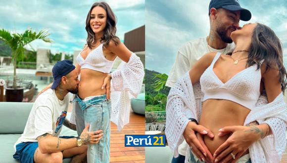 Neymar y Bruna Biancardi anuncian que serán padres. (Imagen: Instagram/@brunabiancardi/neymarjr)
