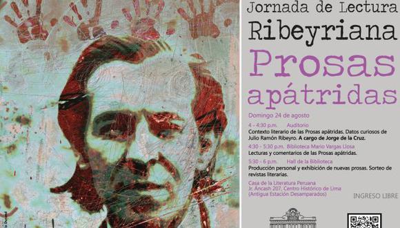Jornada de lectura sobre la obra de Julio Ramón Ribeyro en la Casa de la Literatura Peruana. (Difusión)
