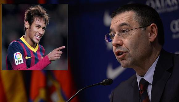 Incorporación de Neymar al Barcelona costó 86,2 mllns de euros, detalla el nuevo presidente culé Josep Bartomeu. (AFP)