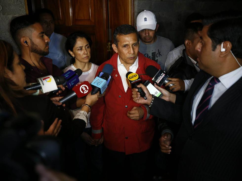 Ollanta Humala calificó de "abusiva" la medida tomada por el juez Concepción Carhuancho de dejar sin efecto la suspensión de incautación por 30 días. (Piko Tamashiro)