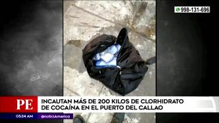 Callao: decomisan más de 200 kilos de cocaína en embarcación