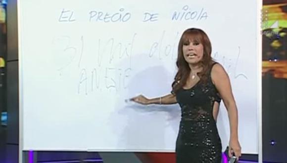 Magaly Medina: Nicola Porcella exigió S/.100 mil para sentarse en su set. (Latina)