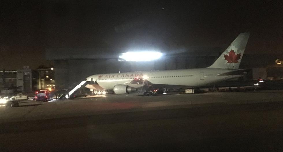 Avión Air Canada aterrizó sin problemas en Barajas, Madrid, y desembarcaron a pasajeros con normalidad. (AP)
