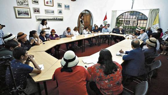 Tras la cita, el Gobierno espera la posición que tome la comunidad de Fuerabamba. (PCM)