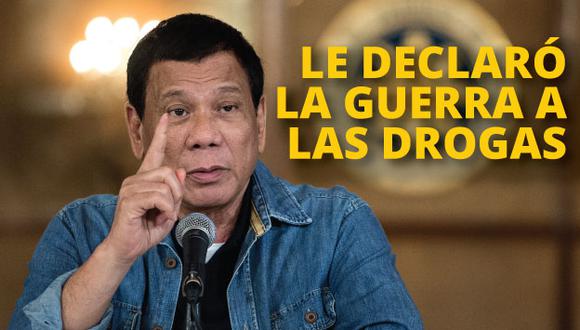 El presidente Rodrigo Duterte impulsa la guerra contra las drogas. (AFP)