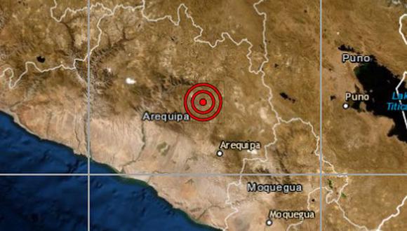 El sismo más reciente en Arequipa se reportó a las 8:44 a.m. (Foto: IGP)