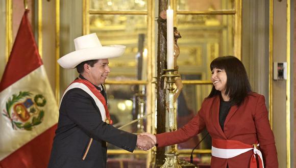 Mirtha Vásquez se desempeñó como congresista del Frente Amplio y presidenta del Congreso en la legislatura 2020 - 2021.  Foto: PCM