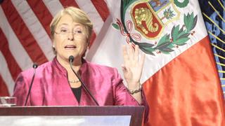 Michelle Bachelet: “Chile y Perú no deben quedar atrapados en el pasado”