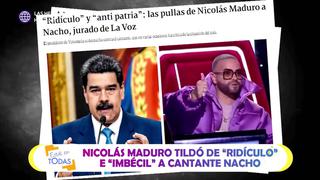 Nicolás Maduro arremete contra Nacho y lo tilda de “Anti patria”