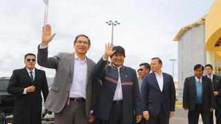 Presidente Martín Vizcarra inauguró con Evo Morales centro conjunto de control fronterizo