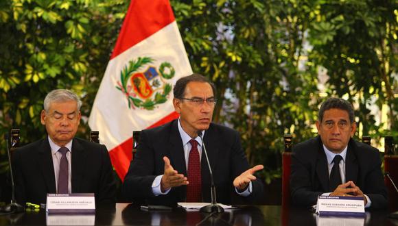 Martín Vizcarra participó en la clausura del Décimo GORE Ejecutivo con los gobernadores regionales y con el gabinete de ministros. (Miguel Bellido/GEC)