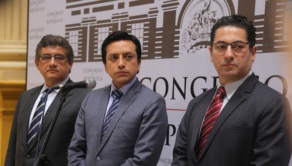 Los ex integrantes de Peruanos por el Kambio Juan Sheput, Gilbert Violeta y Salvador Heresi integran el partido Contigo, que forma parte de la bancada Concertación Parlamentaria. (Foto: Difusión)