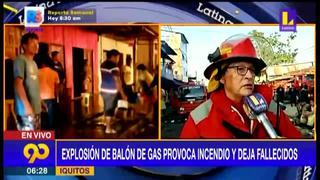 Iquitos: cinco desaparecidos y dos fallecidos tras incendio por fuga de gas