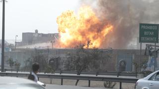 FOTOS: El incendio en una planta de gas que causó pánico en Huachipa