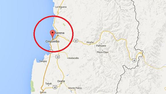 Chile: Dos sismos de magnitudes 6,9 y 4,8 sacudieron el centro norte del país. (Google Maps)