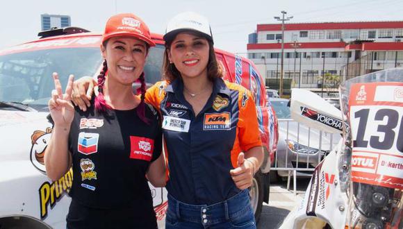 Fernanda Kanno y Gianna Velarde son las dos representantes peruanas en el Dakar 2019 (Foto: AFP).
