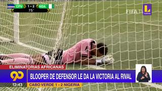 Defensor de Cabo Verde protagoniza un “Blooper” brindándole la victoria a su rival