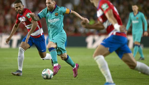 Barcelona cae 2-0 ante Granada que se coloca líder provisional en LaLiga. (AFP)