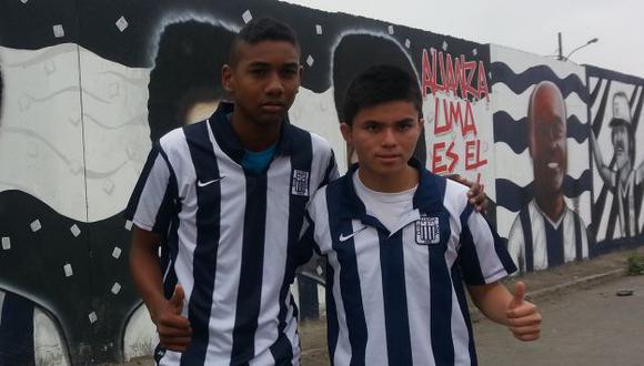 Luis Acuy Aldair Fuentes esperan debutar pronto en Alianza Lima. (Carlos Lara Porras)