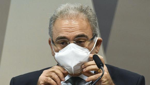 Marcelo Queiroga, ministro de Salud de Brasil, continúa en Nueva York desde que dio positivo a coronavirus tras un encuentro en la ONU. (Foto: Jefferson Rudy / AGENCIA SENADO / AFP)